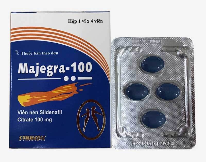 Thuốc Majegra 100mg Ấn Độ 4 viên 